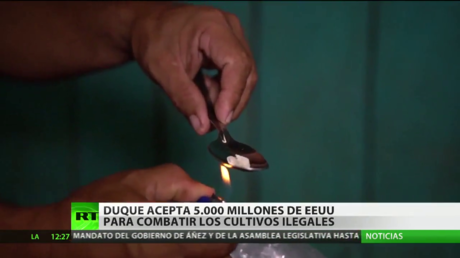 El presidente de Colombia acepta 5.000 millones de dólares de EE.UU. para combatir cultivos ilegales