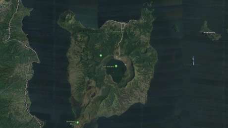 FOTO: El lago del cráter del volcán Taal casi desaparece tras su fuerte erupción