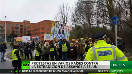 Protestas en varios países contra la extradición de Assange a EE.UU.