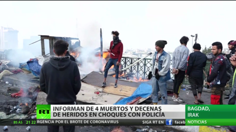 Irak: Al menos 4 muertos y decenas de heridos en choques de manifestantes con la Policía