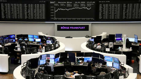 Las bolsas europeas caen por miedo a la propagación del coronavirus