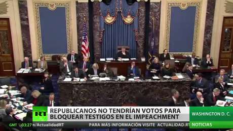 Los republicanos en EE.UU. no tendrían los votos suficientes para bloquear a testigos en el juicio político a Trump