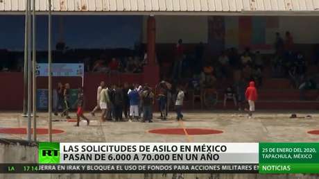 Las solicitudes de asilo se multiplican por más de diez en un año en México