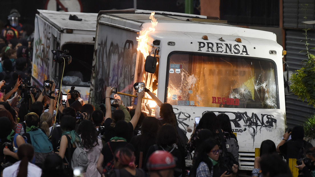 VIDEO: Disturbios en México durante la marcha de las mujeres en repudio por el feminicidio de Ingrid Escamilla