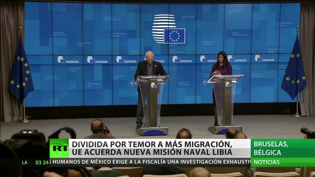 UE acuerda lanzar una nueva misión naval y aérea para prohibir la entrada de armas a Libia