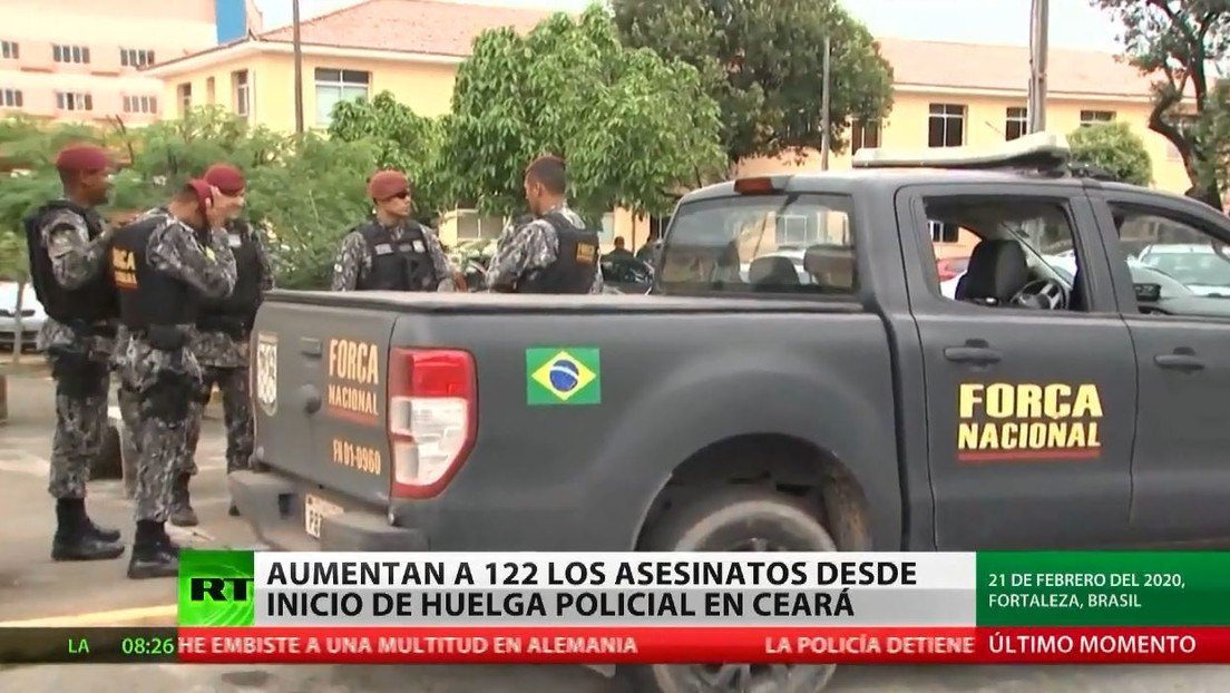 Aumentan a 122 los asesinatos desde el inicio de la huelga policial en el estado brasileño de Ceará