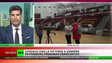 Sondeos dan la victoria a Sanders en la primera votación partidista para las presidenciales de EE.UU.