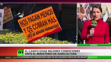 El sector agrícola español se manifiesta para exigir precios más altos para sus productos