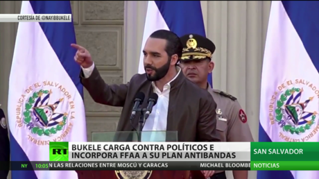 Bukele incorpora la Fuerza Armada a su plan antibandas y carga contra los diputados críticos