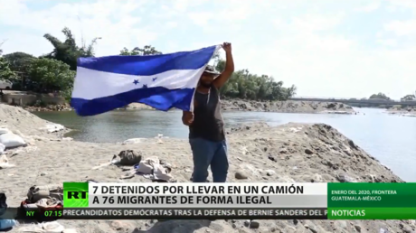 Siete detenidos en México por llevar en un camión a 76 migrantes