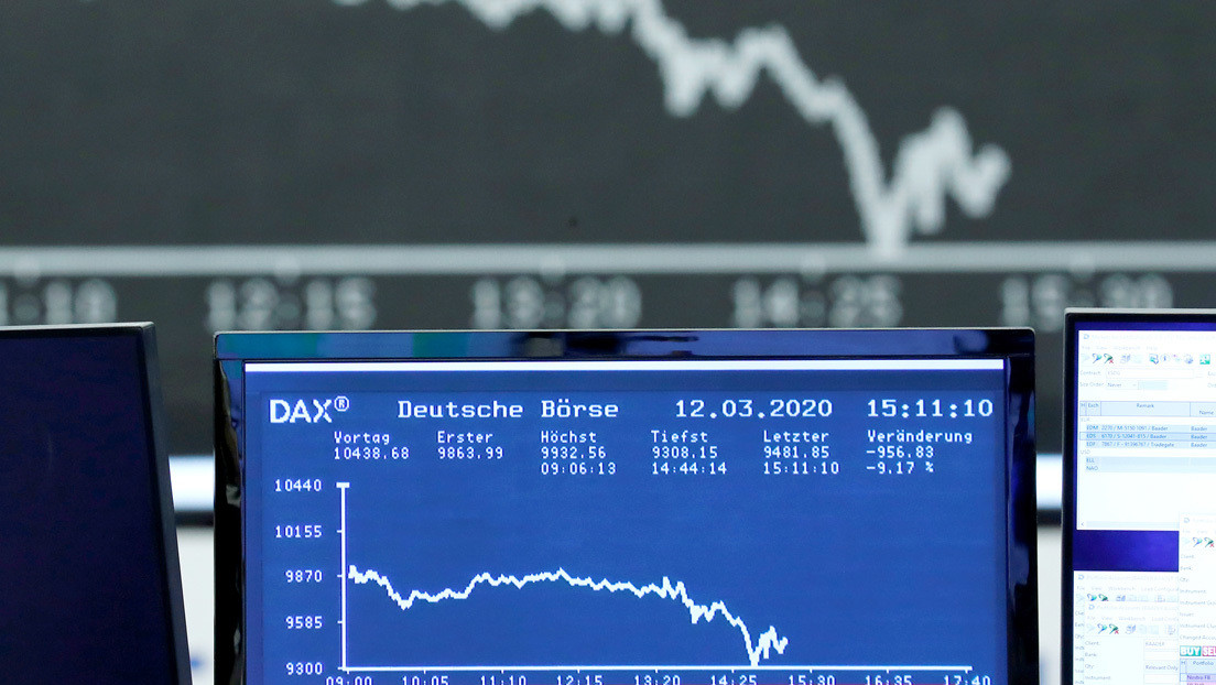 Las bolsas europeas cierran con la peor caída en un día por los temores al coronavirus