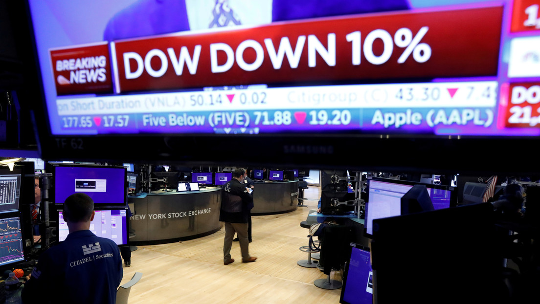 Las bolsas de EE.UU. vuelven a caer como consecuencia de la crisis por el coronavirus