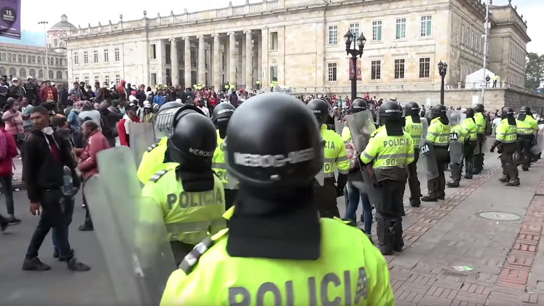 VIDEO: Manifestantes denuncian la poca preparación del Gobierno colombiano ante el coronavirus