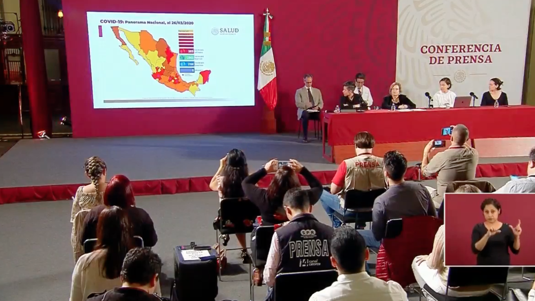 México contabiliza 8 fallecimientos por coronavirus y eleva el número de contagios a 585