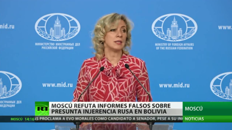 Califican de infundadas en Rusia las críticas por su supuesta injerencia en las elecciones en Bolivia
