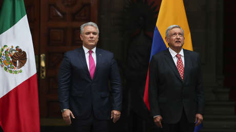 Iván Duque finaliza un encuentro "muy productivo" con López Obrador en México