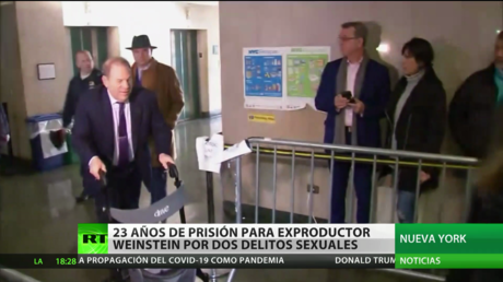 Hospitalizan a Harvey Weinstein al poco de ser condenado a 23 años de prisión por delitos sexuales