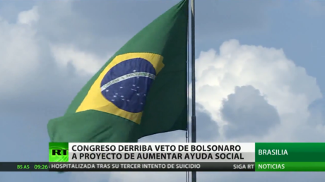 Superado el veto de Bolsonaro a un proyecto de aumento de ayuda social en Brasil