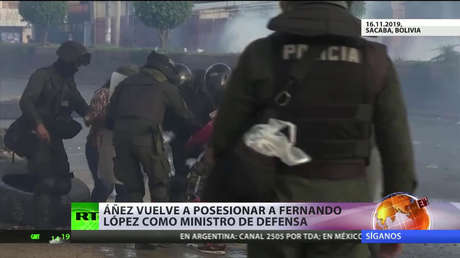 Áñez vuelve a posesionar a Fernando López como ministro de Defensa de Bolivia