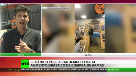 El pánico por la pandemia lleva al aumento drástico de compra de armas en EE.UU.