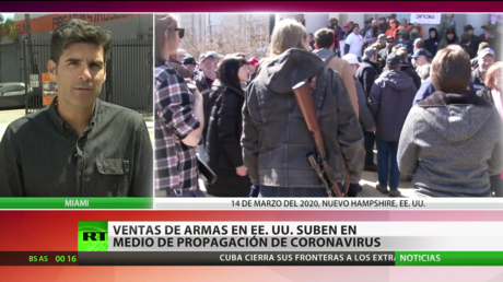 Aumentan las ventas de armas en EE.UU. en medio de propagación del coronavirus