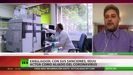 Embajador iraní: EE.UU. actúa como un aliado del coronavirus con sus sanciones