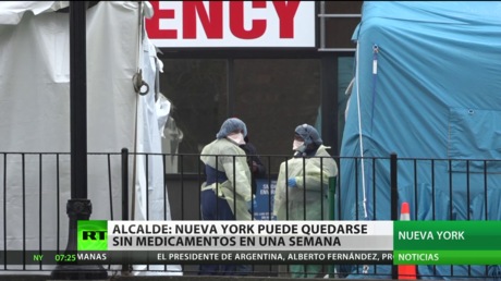 El alcalde de Nueva York advierte que en una semana la ciudad puede quedarse sin equipos médicos