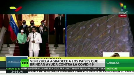 Venezuela agradece a los países que le prestan ayuda contra el coronavirus