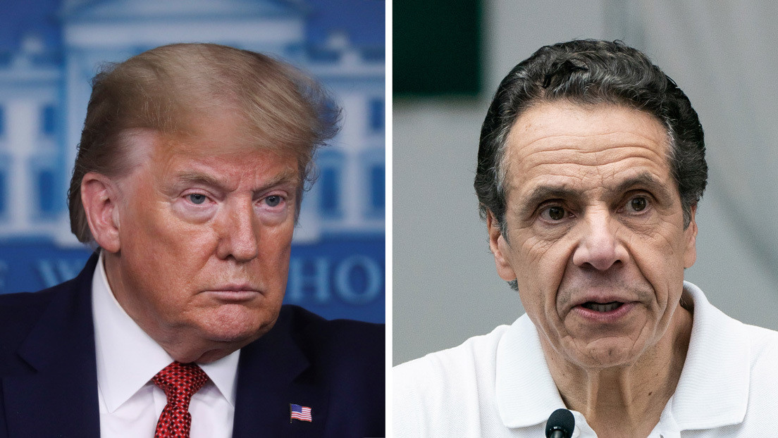Trump: "El gobernador Cuomo debería quejarse menos y dedicarse más a hacer; sus cifras de coronavirus no son buenas"