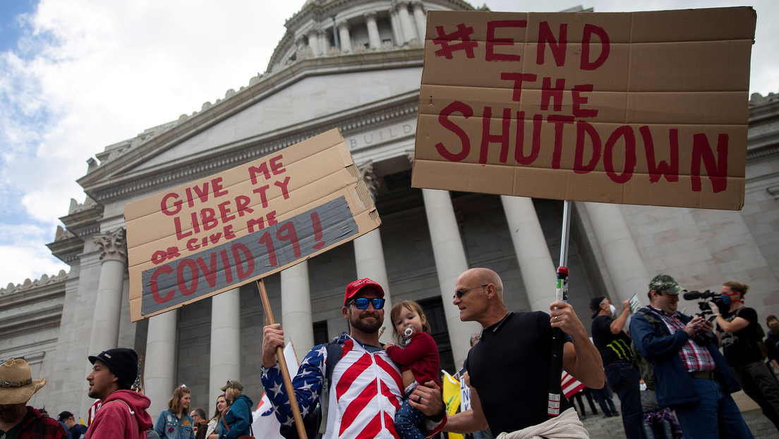 VIDEO: Estallan protestas contra el cierre por el coronavirus en EE.UU. y Brasil espoleadas por Trump y Bolsonaro