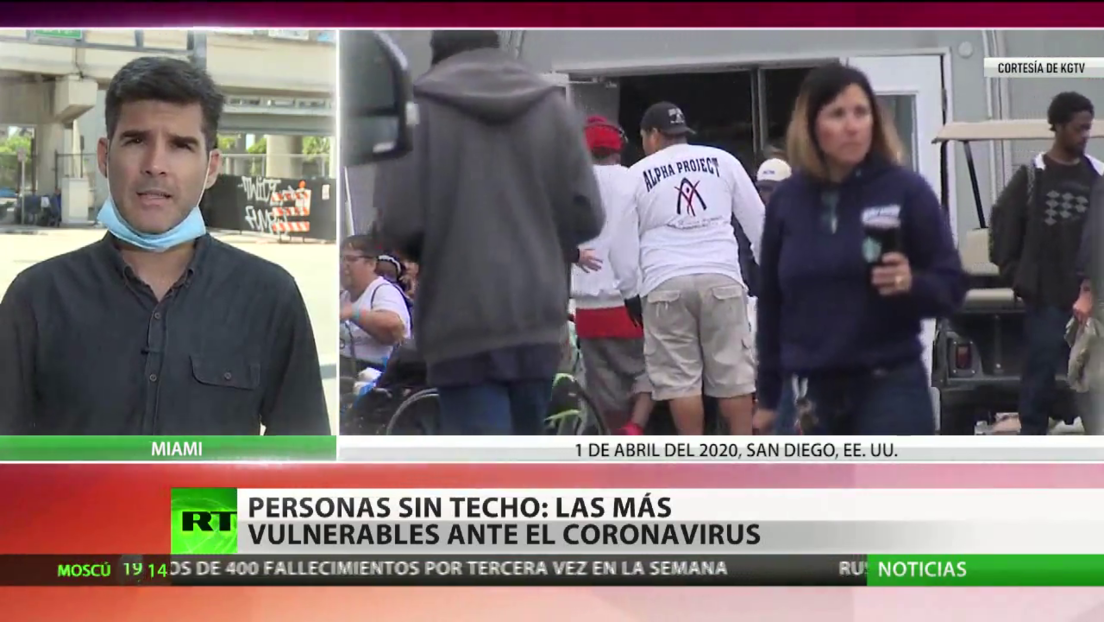 Personas sin techo, las más vulnerables ante el coronavirus en EE.UU.
