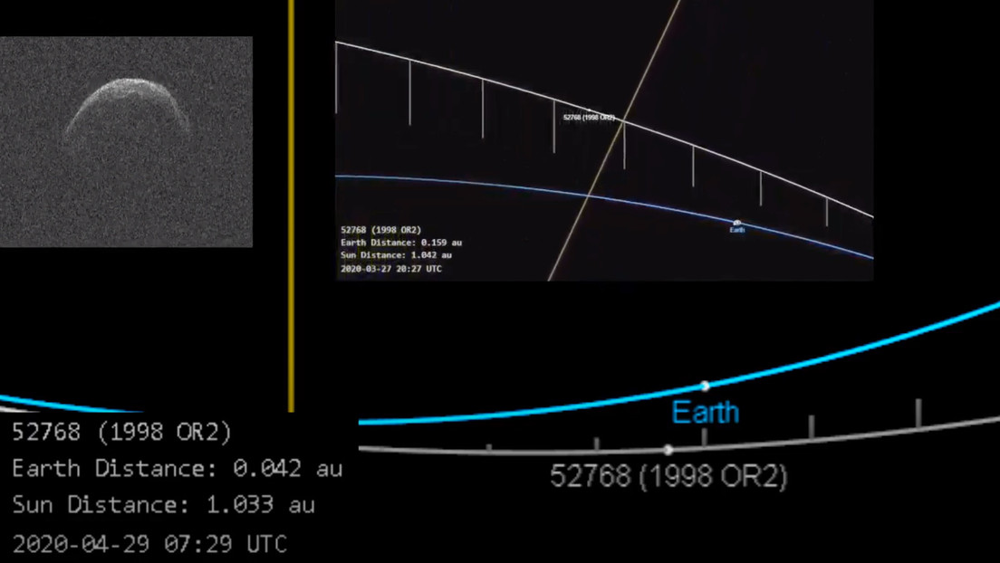 VIDEO: Un gigantesco asteroide con forma de máscara sanitaria se acerca a la Tierra