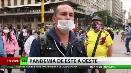 Protestas en Colombia por la falta de apoyo económico del Gobierno de Iván Duque