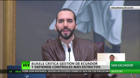 El Salvador: El presidente Bukele critica la respuesta de Ecuador a la pandemia y defiende controles más estrictos
