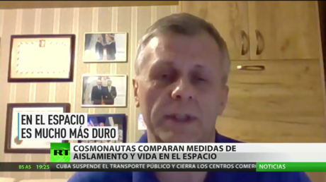 Cosmonautas rusos comparan medidas de aislamiento con la vida en el espacio