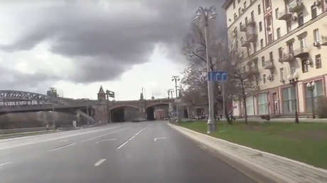 VIDEO: Las calles de Moscú en tiempos de cuarentena por coronavirus