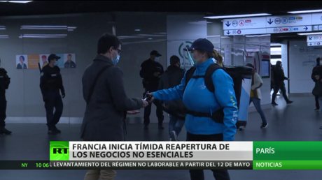 Francia inicia una tímida reapertura de los negocios no esenciales tras dos meses de cuarentena por el coronavirus