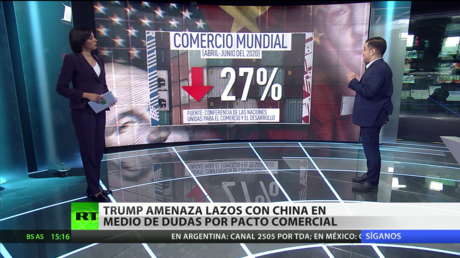 Trump amenaza con romper lazos con China en medio de dudas por pacto comercial