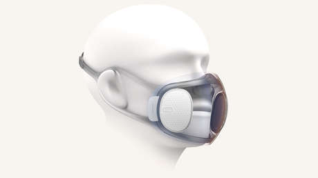 Empresa asociada con Xiaomi crea una mascarilla transparente que se autolimpia y se carga a través del puerto USB