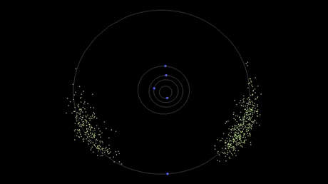 Descubren un asteroide troyano en la órbita de Júpiter del que brota una cola como un cometa