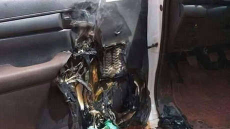 Esto es lo que puede pasar si dejas desinfectante de manos en el interior de un vehículo (FOTO)