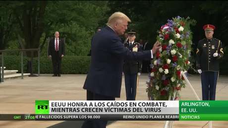 EE.UU. honra a los caídos en combate mientras crece la cifra de víctimas por la pandemia