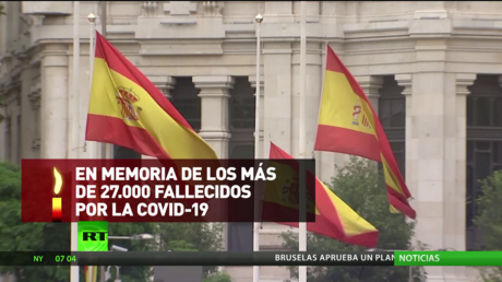 España inicia 10 días de luto en memoria de las víctimas del coronavirus
