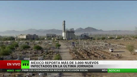 México suma en un día más de 3.000 nuevos contagios por coronavirus
