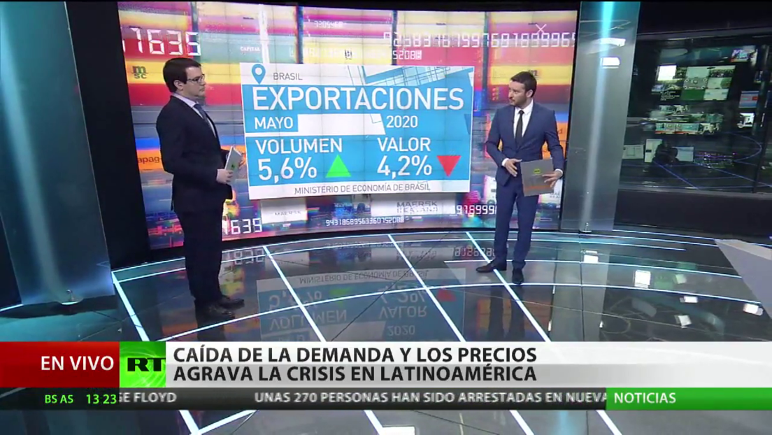 La caída de la demanda y el volumen de las exportaciones agrava la crisis en América Latina