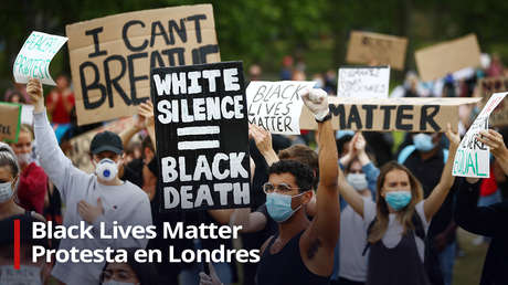 VIDEO: Cientos de personas protestan en el centro de Londres por la muerte de George Floyd