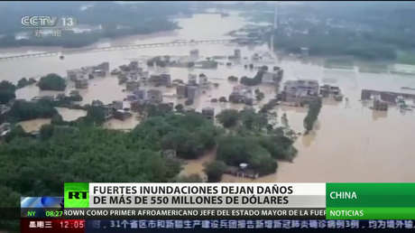 Evacuan a cientos de miles de personas por las inundaciones en China