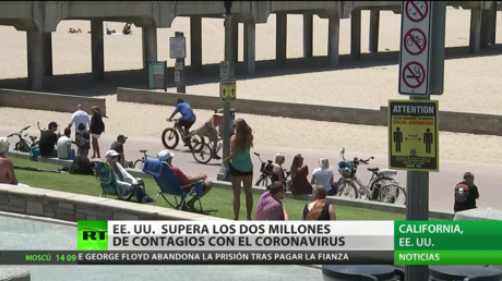 EE.UU. supera los dos millones de contagios de coronavirus en medio del estallido social