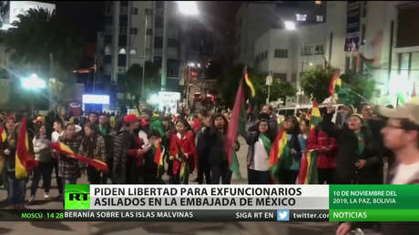 Bolivia: Reclaman libertad para exfuncionarios de Evo Morales refugiados en la embajada de México