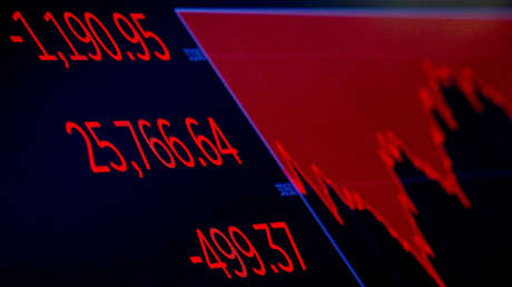 Wall Street vive su peor jornada desde marzo con una caída del Dow Jones del 6,9 %
